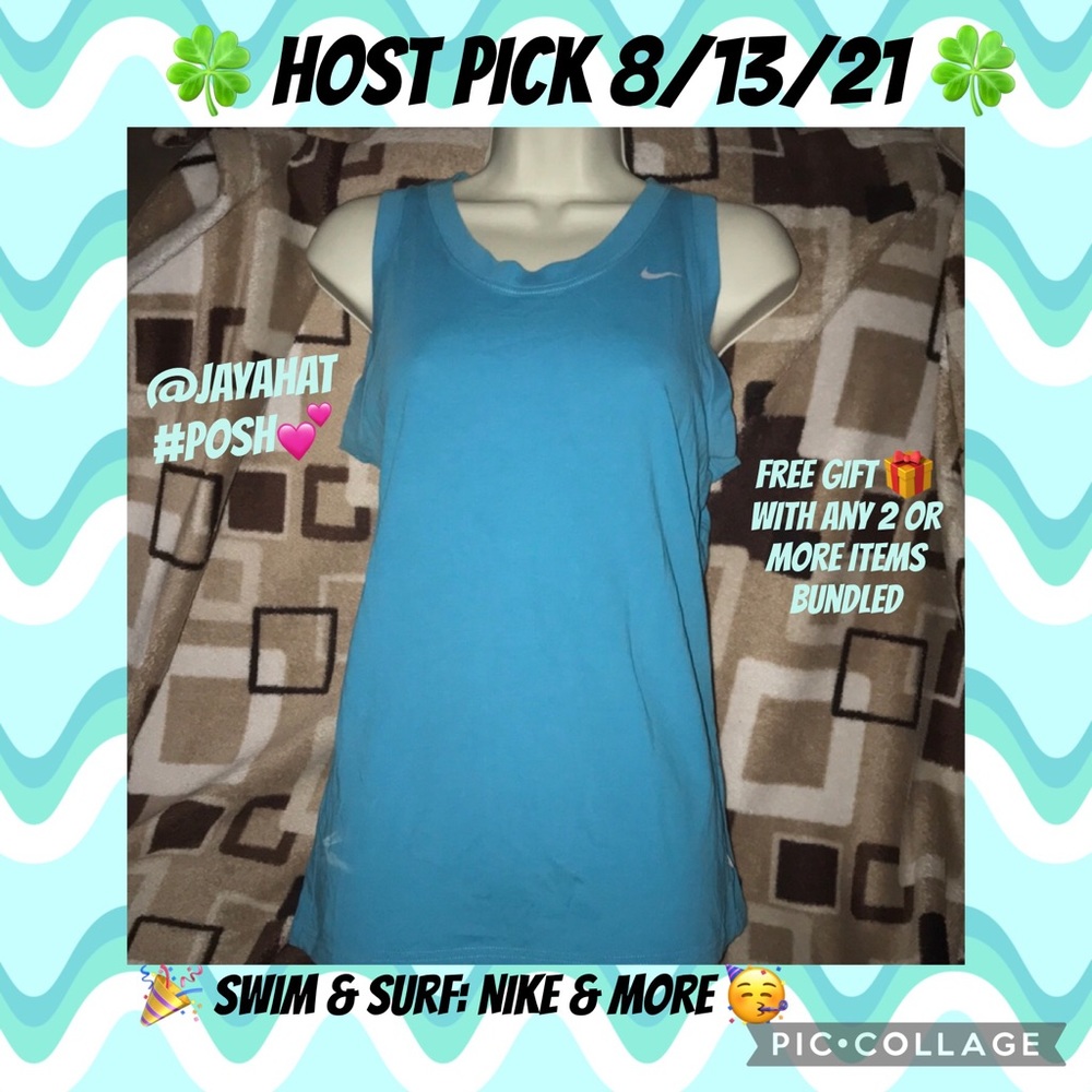 Nike dri fit blue tank top medium 💕